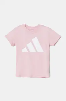 adidas tricou de bumbac pentru copii culoarea roz, JC9623 imagine