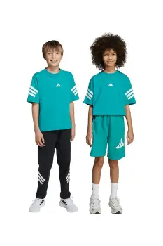 adidas tricou de bumbac pentru copii culoarea turcoaz, cu imprimeu, JW7531 imagine