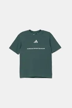 adidas tricou de bumbac pentru copii culoarea verde, cu imprimeu, KC5383 imagine