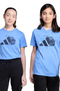 adidas tricou de bumbac pentru copii culoarea violet, cu imprimeu, JV5252 imagine