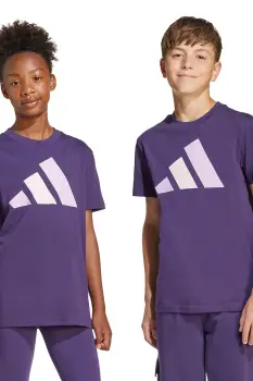 adidas tricou de bumbac pentru copii culoarea violet, cu imprimeu, JY0300 imagine