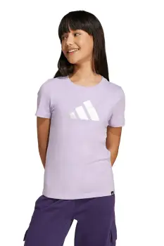 adidas tricou de bumbac pentru copii culoarea violet, JV5263 imagine
