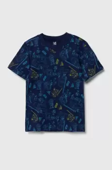 adidas tricou de bumbac pentru copii x Star Wars culoarea albastru marin, modelator imagine