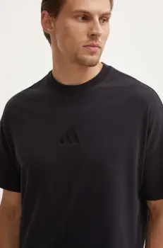 adidas tricou din bumbac All SZN barbati, culoarea negru, cu imprimeu, IY4150 imagine
