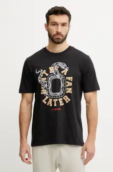 adidas tricou din bumbac barbati, culoarea negru, cu imprimeu, JM0291 imagine