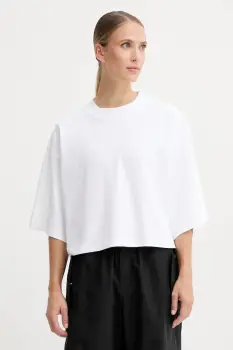 adidas tricou din bumbac City Escape culoarea alb, JF3404 imagine