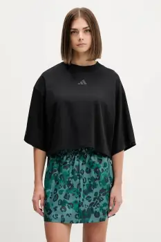 adidas tricou din bumbac City Escape Loose culoarea negru, JV7112 imagine