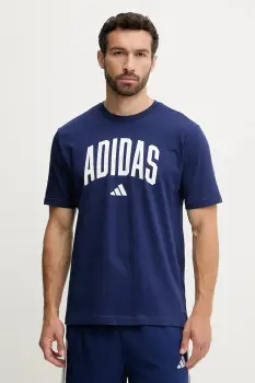 adidas tricou din bumbac Collegiate cu imprimeu, JM6417 imagine