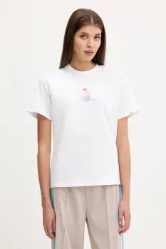 adidas tricou din bumbac Coquette culoarea alb, JL7489 imagine