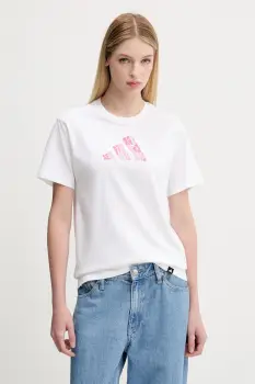 adidas tricou din bumbac culoarea alb, JV6085 imagine