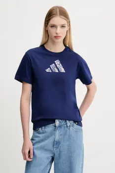 adidas tricou din bumbac culoarea bleumarin, JM4439 imagine
