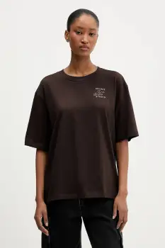 adidas tricou din bumbac culoarea maro, KT3274 imagine