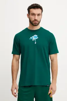 adidas tricou din bumbac culoarea verde, cu imprimeu, JI6753 imagine