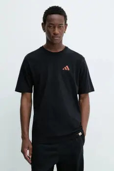 adidas tricou din bumbac Doodle Hunt Hike Graphic T-Shirt culoarea negru, cu imprimeu, KA7139 imagine