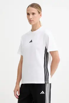 adidas tricou din bumbac Essentials culoarea alb, JD0844 imagine