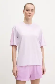 adidas tricou din bumbac Essentials femei, culoarea violet, JE1220 imagine