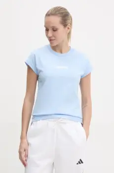 adidas tricou din bumbac Essentials Linear femei, JG8660 imagine