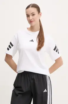 adidas tricou din bumbac Future Icons femei, culoarea alb, JE0238 imagine