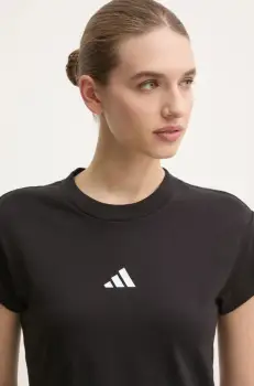 adidas tricou din bumbac Future Icons femei, culoarea negru, JE4000 imagine