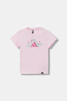 adidas tricou din bumbac pentru bebelusi I ADIRAPTOR culoarea roz, JV5069 imagine