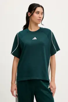 adidas tricou din bumbac Stadium culoarea verde, JW0449 imagine
