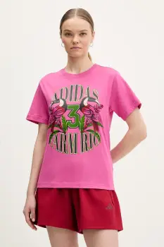 adidas tricou din bumbac x Farm Rio imagine