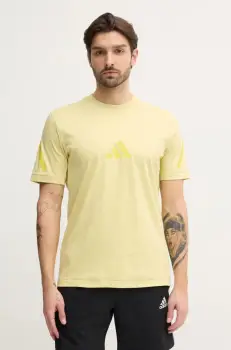 adidas tricou din bumbac Z.N.E. barbati, culoarea verde, neted, JD5981 imagine