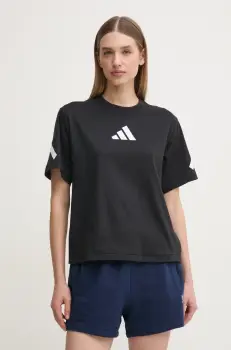 adidas tricou din bumbac Z.N.E. femei, culoarea negru, JJ4778 imagine