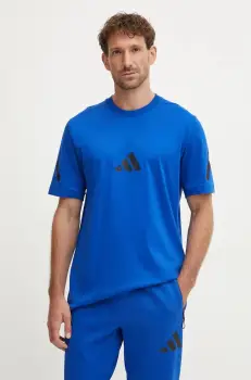 adidas tricou din bumbac ZNE barbati, cu imprimeu, JF6543 imagine