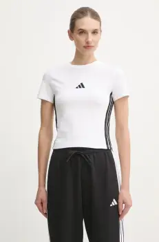 adidas tricou Essentials femei, culoarea alb, JE1239 imagine
