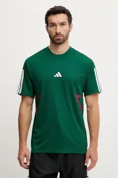 adidas tricou Tiro culoarea verde, cu imprimeu, JN2579 imagine