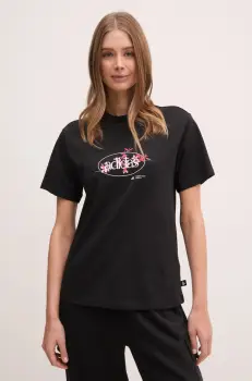 adidas tricou W Elem Flrl Tee femei, culoarea negru, JP0115 imagine