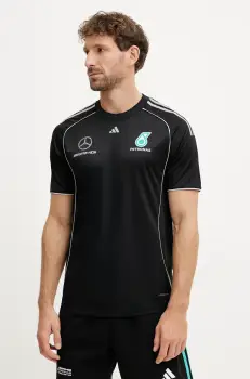 adidas tricou x Mercedes barbati, culoarea negru, modelator, JX8245 imagine