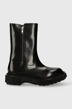 ADIEU cizme de piele Type 184 femei, culoarea negru, cu platforma, 184 imagine