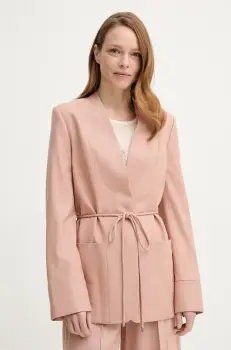 AERON sacou SUN culoarea roz, un singur rand de nasturi, uni, BL080474 imagine