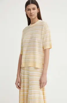 AERON tricou din amestec de in NIMBLE culoarea portocaliu, AW24SSTO510502 imagine