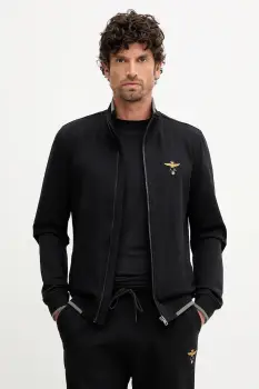 Aeronautica Militare bluza culoarea negru, cu imprimeu, FE1956UF00459 imagine