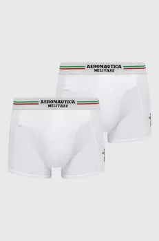 Aeronautica Militare Boxeri (2-pack) barbati, culoarea alb imagine