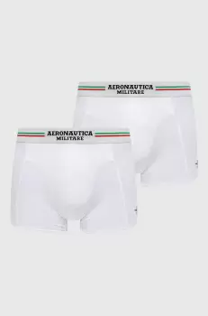 Aeronautica Militare Boxeri (2-pack) barbati, culoarea alb imagine