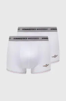 Aeronautica Militare boxeri 2-pack barbati, culoarea alb, AM1UBX004 imagine