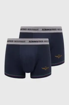 Aeronautica Militare boxeri 2-pack barbati, culoarea albastru marin, AM1UBX003 imagine