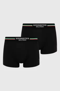 Aeronautica Militare Boxeri (2-pack) barbati, culoarea negru imagine