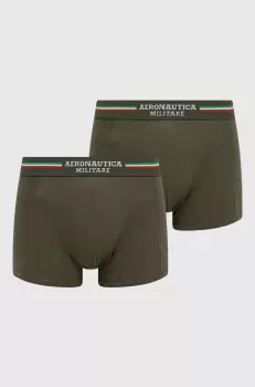 Aeronautica Militare Boxeri (2-pack) barbati, culoarea verde imagine