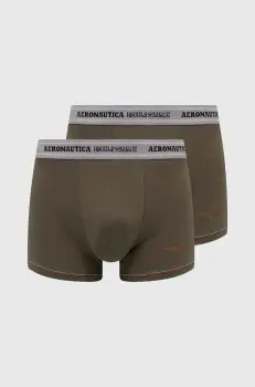 Aeronautica Militare boxeri 2-pack barbati, culoarea verde, AM1UBX004 imagine