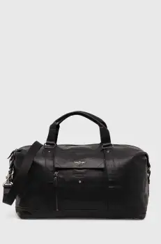 Aeronautica Militare geanta de piele culoarea negru imagine