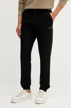 Aeronautica Militare pantaloni de trening culoarea negru, uni, PF1008UF00662 imagine