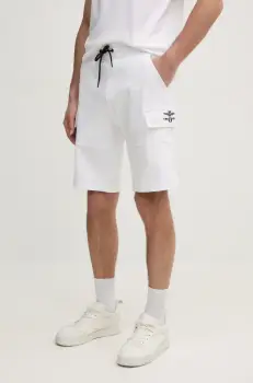 Aeronautica Militare pantaloni scurti barbati, culoarea alb, BF012F559 imagine