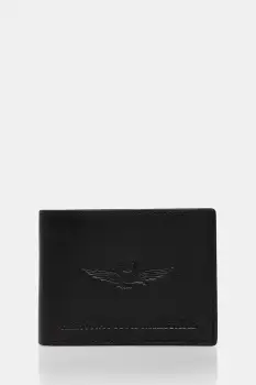 Aeronautica Militare portofel de piele culoarea negru, AM241 imagine