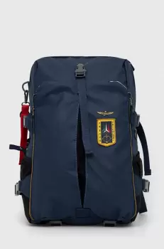 Aeronautica Militare rucsac barbati, culoarea albastru marin, mare, cu imprimeu imagine