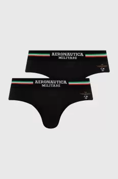 Aeronautica Militare Slip (2-pack) barbati, culoarea negru imagine